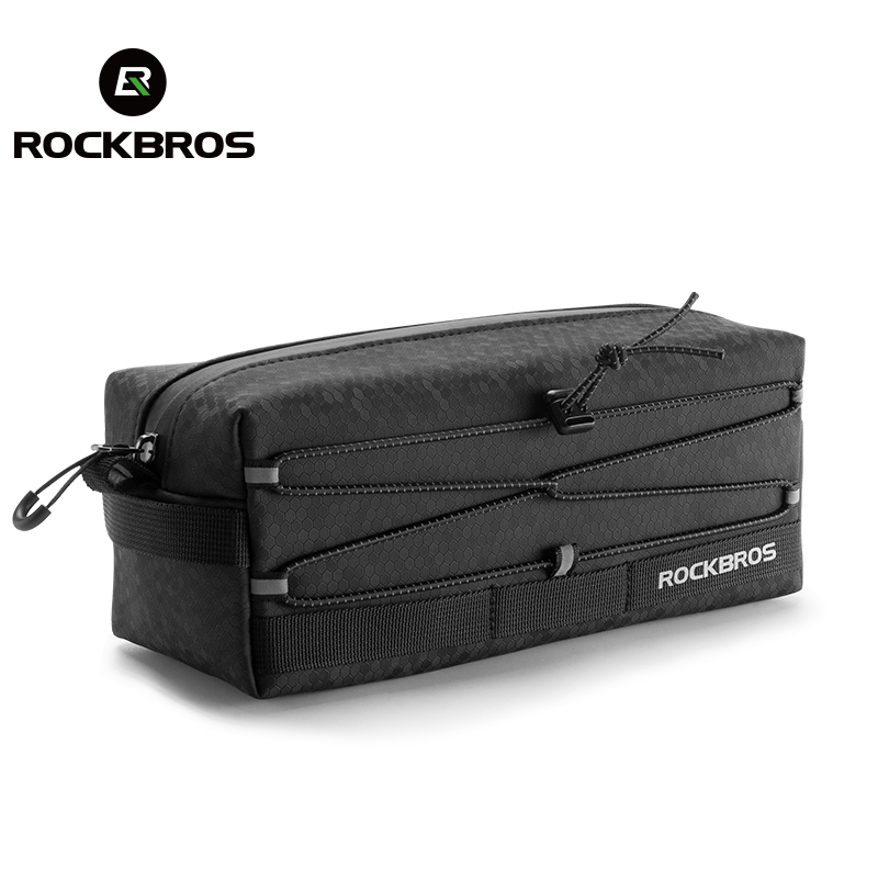 ROCKBROS กระเป๋าสะท้อนแสง กันน้ํา จุของได้เยอะ 2 ลิตร สําหรับติดแฮนด์บาร์รถจักรยาน