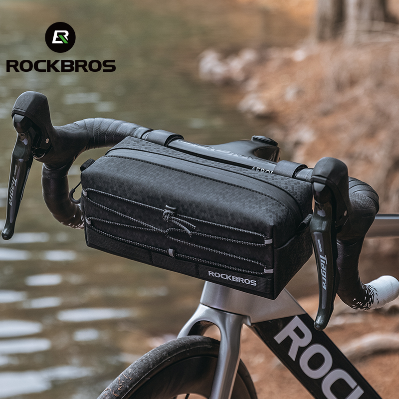 ROCKBROS กระเป๋าสะท้อนแสง กันน้ํา จุของได้เยอะ 2 ลิตร สําหรับติดแฮนด์บาร์รถจักรยาน — صورة 3
