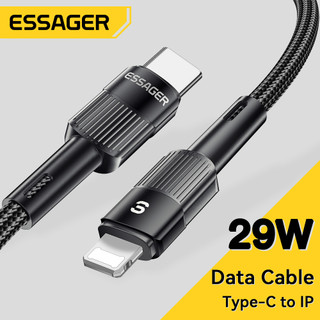 Essager PD 29W สายเคเบิล Type c เป็น ios สําหรับ ip 7-14 สายชาร์จเร็ว 480Mbps สายส่งข้อมูล