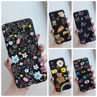 เคสโทรศัพท์มือถือ ซิลิโคนนิ่ม ผิวด้าน พิมพ์ลาย Itel Vision 5 S663LC S18 S633L สีดํา สําหรับ Itel S18 Vision5