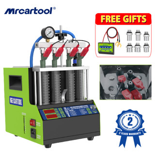 [รับประกัน 2 ปี] MRCARTOOL V308 เครื่องทําความสะอาดหัวฉีดน้ํามันเชื้อเพลิงรถยนต์ สําหรับรถจักรยานยนต์ 4 กระบอก หัวฉีดน้ํามันเชื้อเพลิง ทําความสะอาดเครื่อง ทดสอบ เหนือเสียง VS AUTOOL CT150 CT160