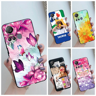 เคสซิลิโคนนิ่ม กันกระแทก สีดํา สําหรับ Itel Vision 5 S663LC S18 S633L