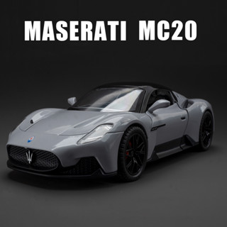 รถเหล็ก สเกล 1:22 Maserati MC20 อัลลอย พร้อมเสียง และไฟ ของเล่นสําหรับเด็ก