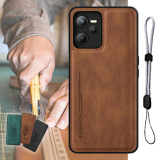 เคสหนัง หรูหรา พร้อมเชือกปรับได้ สําหรับ Realme C35 Narzo 50A Prime