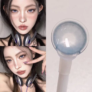 UYAAI คอนแทคเลนส์สีฟ้า คอนแทคเลนส์พระจันทร์เสี้ยว คอนแทคเลนส์สายตาสั้น
