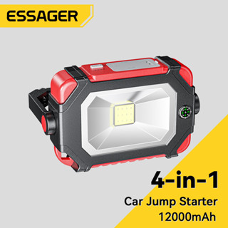 Essager ไฟฉายฉุกเฉินรถยนต์ อเนกประสงค์ 12000Mah