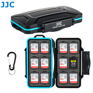 JJC MCR-SC24 กล่องเก็บการ์ดหน่วยความจํา สําหรับการ์ด SD 12 ใบ และการ์ด CFexpress Type A 12 ชิ้น