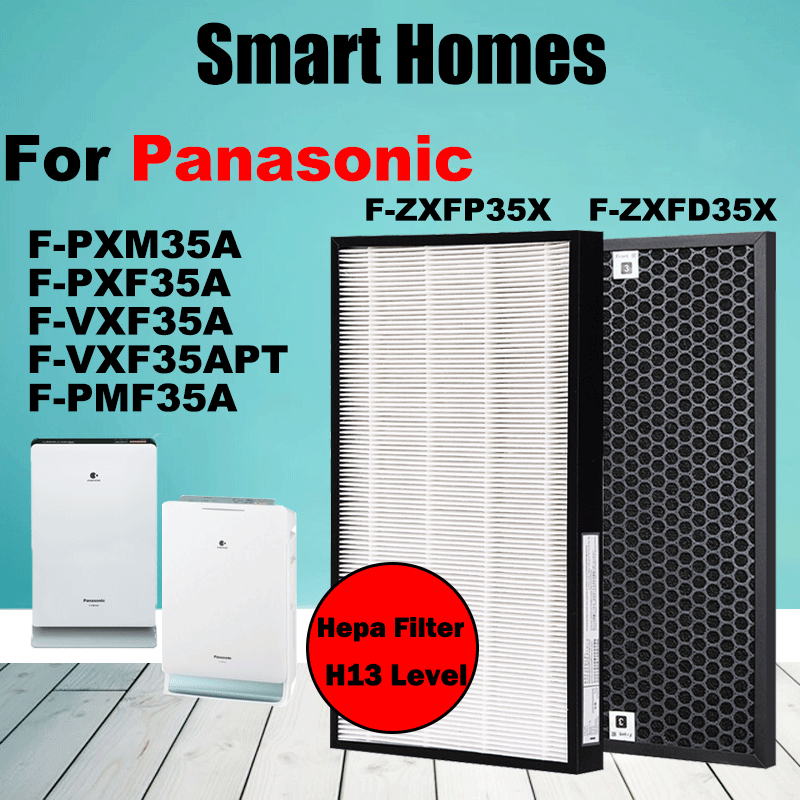 (พร้อมส่ง) ไส้กรองคาร์บอน HEPA F-ZXFP35X F-ZXFD35X แบบเปลี่ยน สําหรับ Panasonic F-PXM35A F-PXF35A F-