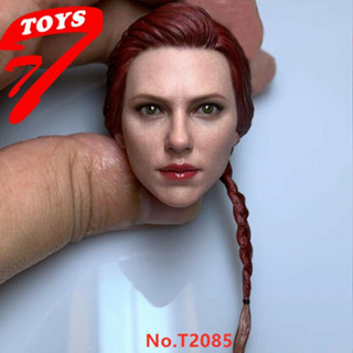 Tttoys ฟิกเกอร์ผู้หญิง สเกล 1/6 หัวแสกรีนลาย Widow Scarlett สีดํา F 12 นิ้ว