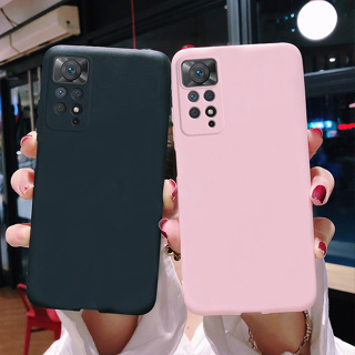 เคส Xiaomi Redmi Note 11 11S 11 Pro 4G 5G เคส นิ่ม ธรรมดา ซิลิโคน เคลือบ ลูกอม เยลลี่ เคสโทรศัพท์ Redmi Note11