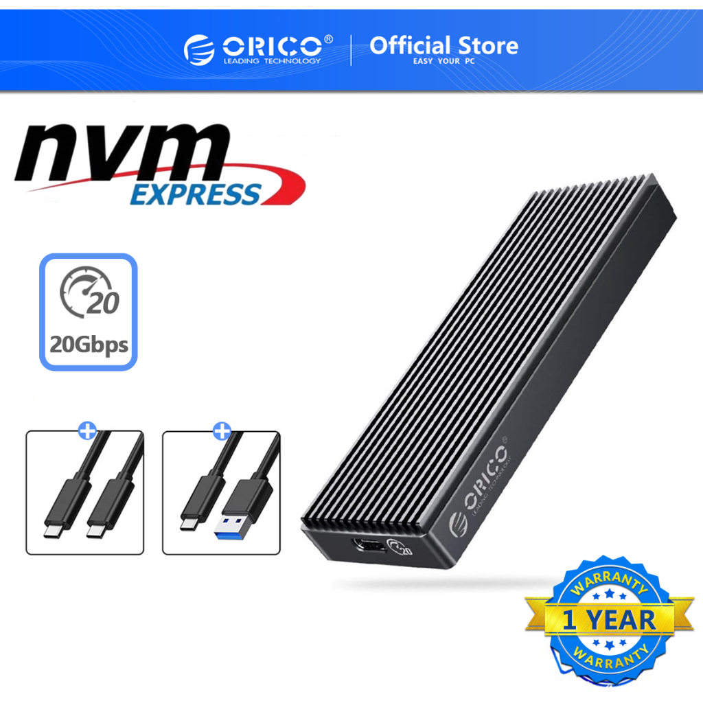 ORICO M.2 NVMe SSD Enclosure - USB 3.2 Gen2 Type-C To PCIe, 20Gbps/10Gbps, Tool-Free, M-Key - View #4