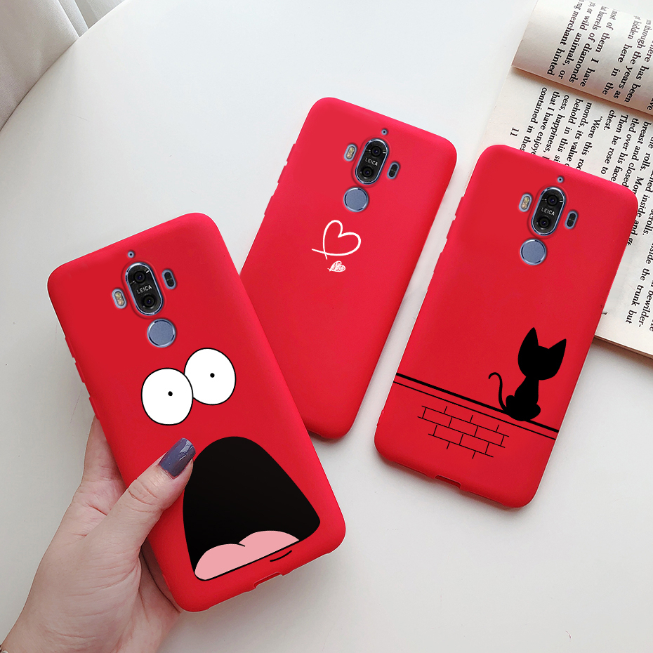 Huawei Mate 9 MHA-L29 MHA-L09 เคสโทรศัพท์ ซิลิโคน ฝาหลัง น่ารัก ลูกกวาด การ์ตูน ทาสี นิ่ม TPU เคส