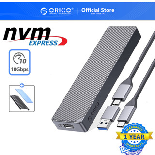 Orico เคสฮาร์ดดิสก์ M.2 SSD รองรับ M2 NVMe SATA NGFF SSD Disk 10Gbps PCIe M Key 6Gbps M&amp;B Key USB C (FV15C3)