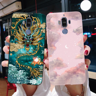 เคสโทรศัพท์มือถือ ซิลิโคนนิ่ม ลายมังกร สําหรับ Huawei Mate 9 Mate9 MHA-L29 MHA-L09 5.9 นิ้ว