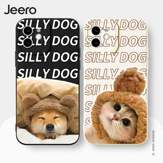 Jeero เคสคู่ เคสไอโฟน คู่รัก กันกระแทกซิลิโคนนุ่มน่ารักตลก เคสโทรศัพท์ Compatible for iPhone 15 14 13 12 11 Pro Max SE 2020 X XR XS 8 7 6 6S Plus พลัส HFE2146