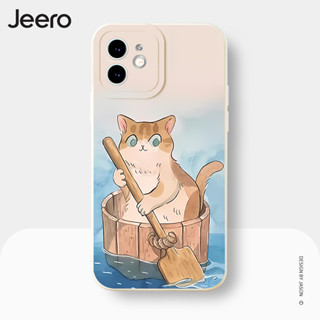 Jeero เคสไอโฟน เคสซิลิโคนนุ่มกันกระแทกน่ารักตลก เคสโทรศัพท์ Compatible for iPhone 15 14 13 12 11 Pro Max SE 2020 X XR XS 8 7 6 6S Plus พลัส HFE2155