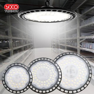 โคมไฟ LED 100W 150W 200W AC220V UFO สว่างมาก สําหรับโรงรถ ตลาด คลังสินค้า โรงรถ โรงรถ เวิร์คช็อป