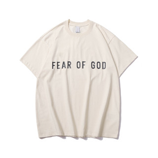 เสื้อยืดแขนสั้น พิมพ์ลาย FOG FEAR OF GOD สําหรับผู้ชาย