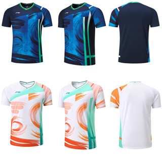 Li ning Sudirman Cup เสื้อกีฬาแขนสั้น แห้งเร็ว สําหรับผู้ชาย และผู้หญิง เหมาะกับการเล่นแบดมินตัน