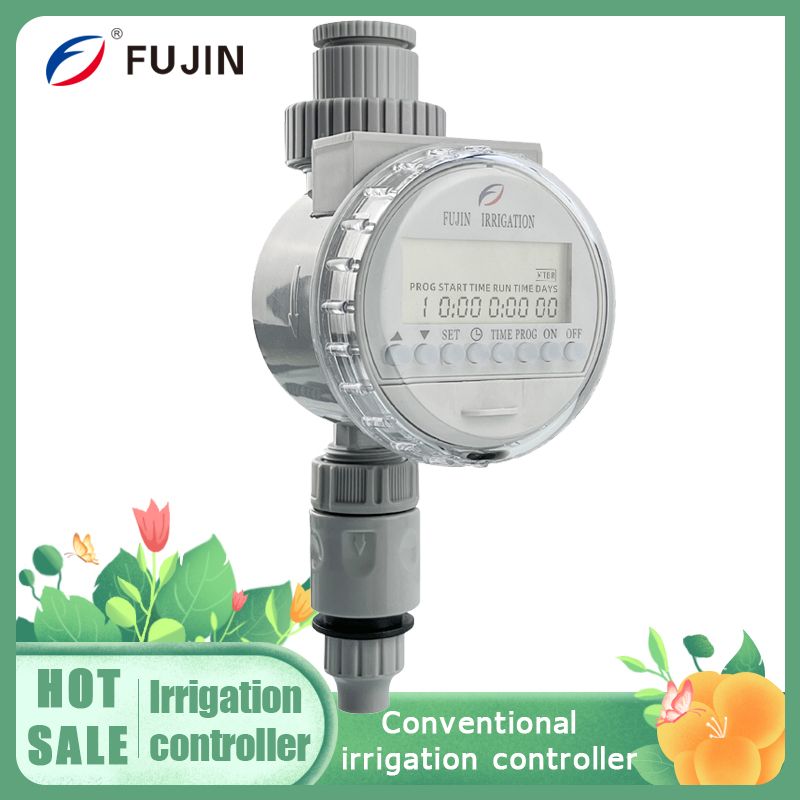 เครื่องตั้งเวลารดน้ำอัตโนมัติแบบชาร์จพลังงานแสงอาทิตย์ Home Garden LCD Solar Water Timer