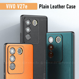 Vivo V27 V27e Pro V27Pro 5G เคสแข็ง PC + เคสหนัง PU เคสโทรศัพท์