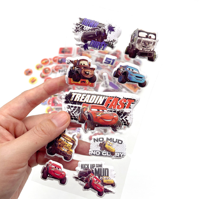12 แผ่น 3D รถยนต์ Lightning Mcqueen Series Non-repeating รูปที่ 4