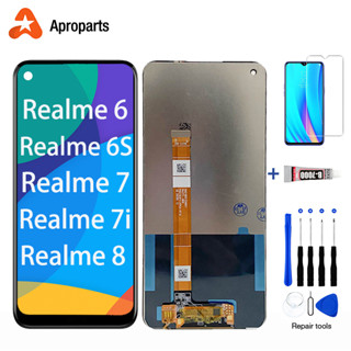 หน้าจอสำหรับ OPPO Realme 6 6s 6i 6 Pro 7 7i 8 Pro 8i จอแสดงผล LCD การเปลี่ยนชุดจอสัมผัส