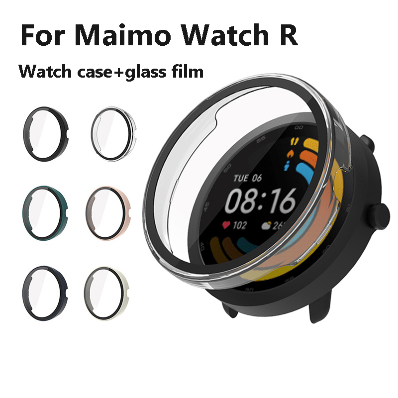 2in1 เคสป้องกัน สําหรับ Maimo watch r PC เคส พร้อมฟิล์มกระจก เคสแข็ง เคสป้องกัน สําหรับนาฬิกา Maimo r