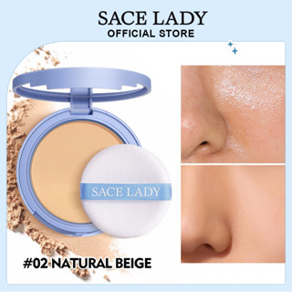 Sace LADY Super Stay Compact Face Powder แป้งอัดแข็ง ควบคุมความมัน ไร้ที่ติ กันน้ํา พร้อมพัฟ [ลดความมันหยุง และ