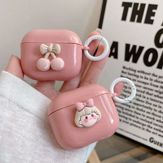 เคสหูฟัง ลายเชอร์รี่ เด็กผู้หญิง สีชมพู สําหรับ airpods pro gen 2 1 2 pro 3