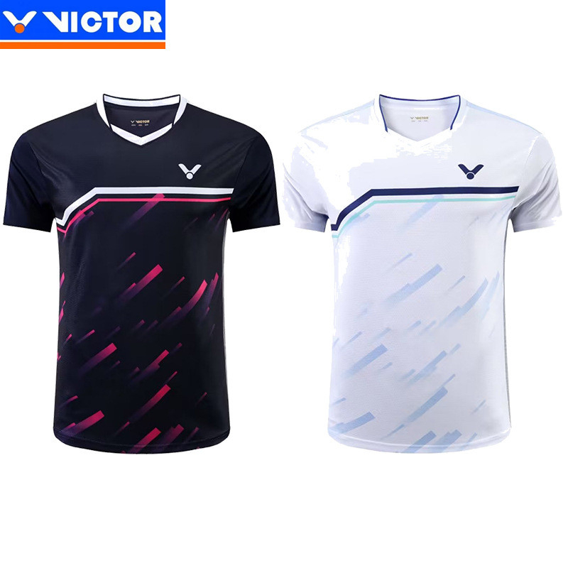 Victory เสื้อกีฬาแขนสั้น ระบายอากาศได้ดี แบบแห้งเร็ว สําหรับผู้ชายและผู้หญิง 2023