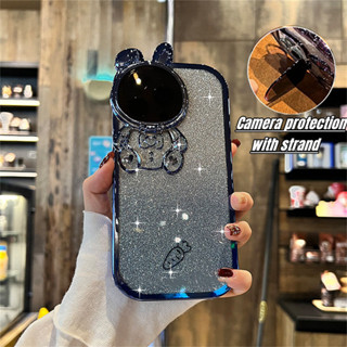 เคสโทรศัพท์มือถือ TPU แบบนิ่ม ลายการ์ตูน 3D กันกระแทก ป้องกันเลนส์กล้อง หรูหรา สําหรับ iPhone 14 pro max 12 13 pro max 14 plus 11 promax