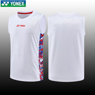 ใหม่ YONEX เสื้อกีฬาแบดมินตัน แขนกุด ดูดซับเหงื่อ แบบแห้งเร็ว สไตล์เกาหลี เหมาะกับฤดูร้อน สําหรับผู้ชาย 2023