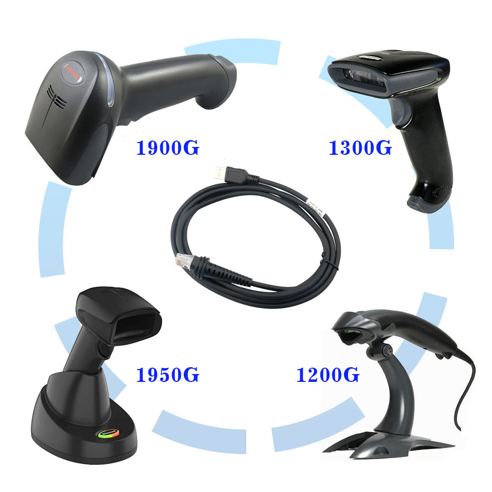 2 Meters สายเคเบิล USB สําหรับเครื่องสแกนบาร์โค้ด เป็น RJ45 CBL-500-300-S00 1900GHD 1900iSR 1902GHD 1902GSR 1300G 1250G MS7580 1450G MS7980G 1400G 1200G 1910 1911 1920 1981