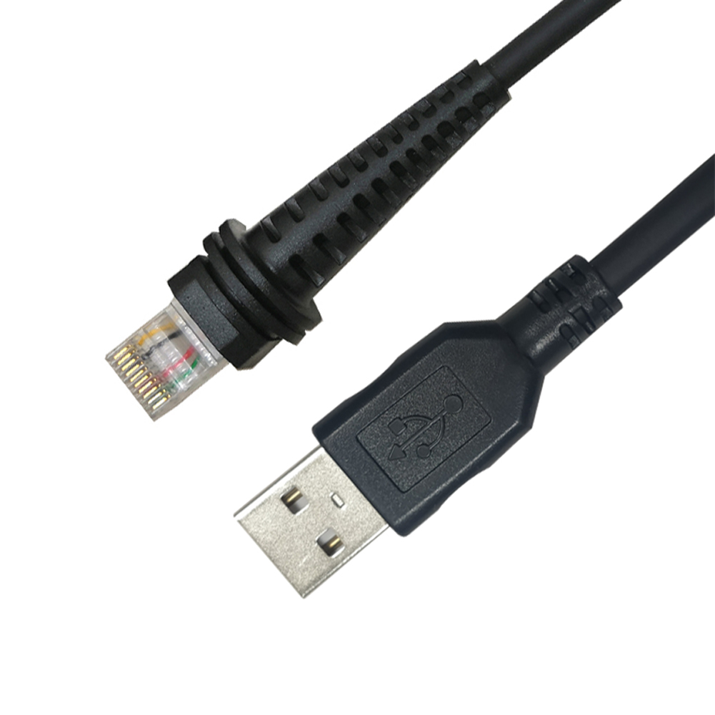 2 Meters สายเคเบิล USB สําหรับเครื่องสแกนบาร์โค้ด เป็น RJ45 CBL-500-300-S00 1900GHD 1900iSR 1902GHD 1902GSR 1300G 1250G MS7580 1450G MS7980G 1400G 1200G 1910 1911 1920 1981