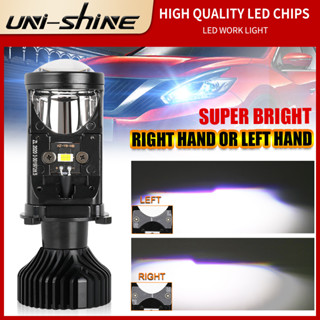 Uni-shine หลอดไฟหน้ารถยนต์ LED 6000K H4 Y6 12V 24V H4 H11 H7