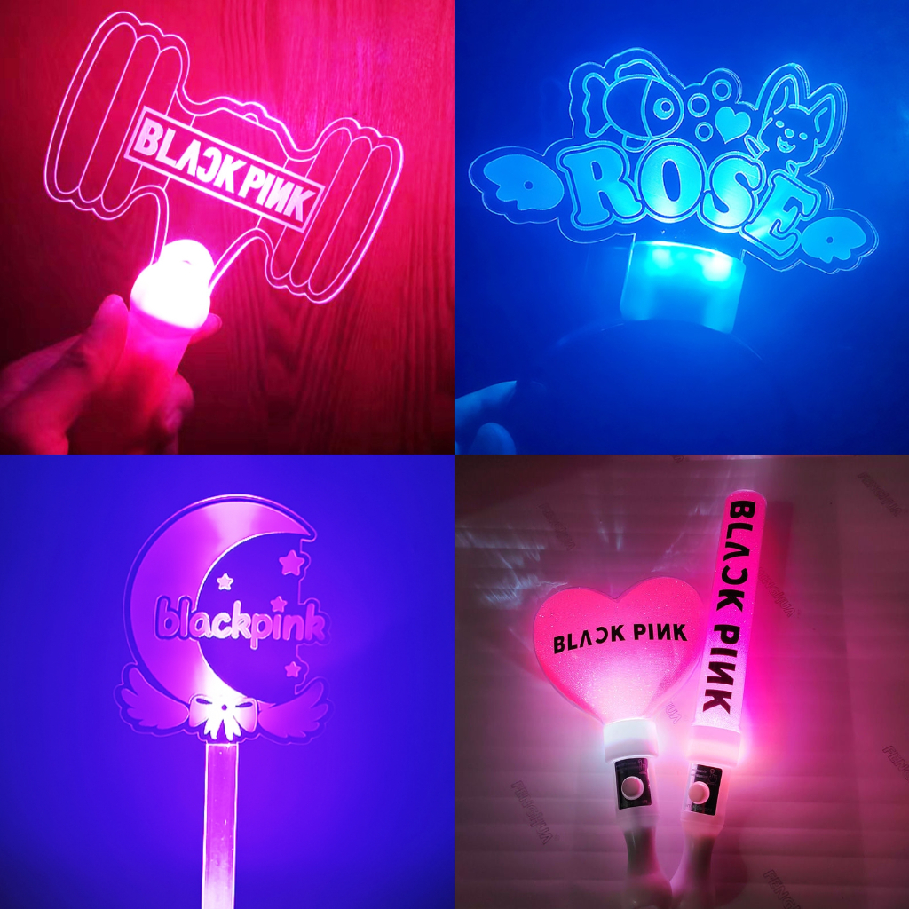 Lisa คอนเสิร์ตพัดลมแผ่นไฟ Jisoo Headwear LED Luminous rose สนับสนุนแถบคาดศีรษะ Jennie Headwear แถบคา
