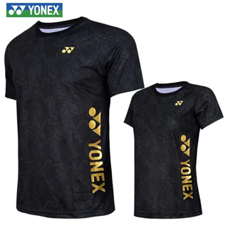 Yonex เสื้อแบดมินตัน แขนสั้น ระบายอากาศ แห้งเร็ว ใส่เล่นกีฬา วัฒนธรรม สําหรับผู้ชายและผู้หญิง