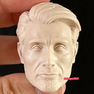 ฟิกเกอร์ทหาร 1/6 Hannibal Mads Mikkelsen Head Sculpt Fit 12 นิ้ว ของเล่นสําหรับเด็ก