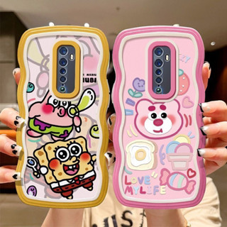 เคสโทรศัพท์มือถือแบบนิ่ม ลายการ์ตูนคลื่น สําหรับ OPPO Reno2F Reno A9 2020 Reno8 Reno8Z Reno8T Reno5 Casing OPPO A76