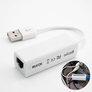 อะแดปเตอร์การ์ดเครือข่ายอีเธอร์เน็ต LAN USB 2.0 เป็น RJ45 USB2.0 เป็นอีเธอร์เน็ต 10Mbps สําหรับแล็ปท็อป windows7 PC