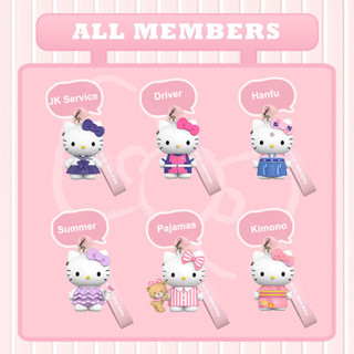 2.1a Sanrio Hello Kitty Emie กล่องสุ่ม สายเคเบิลข้อมูล สามในหนึ่งเดียว JK Lolita Hanfu ชุดนอน สไตล์ Hello Kitty โทรศัพท์มือถือ น่ารัก สีชมพู สายชาร์จเร็ว Type-c อินเตอร์เฟซ Micro USB