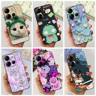 เคสโทรศัพท์มือถือ ซิลิโคนนิ่ม TPU ลายไดโนเสาร์ แมวน่ารัก สําหรับ Infinix Smart 7 X6515 Smart7