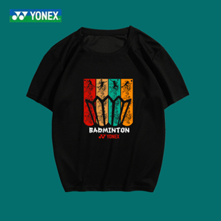 Yonex ใหม่ เสื้อกีฬาแบดมินตัน แขนสั้น ระบายอากาศ ดูดซับเหงื่อ แห้งเร็ว สําหรับผู้ชาย และผู้หญิง 2023