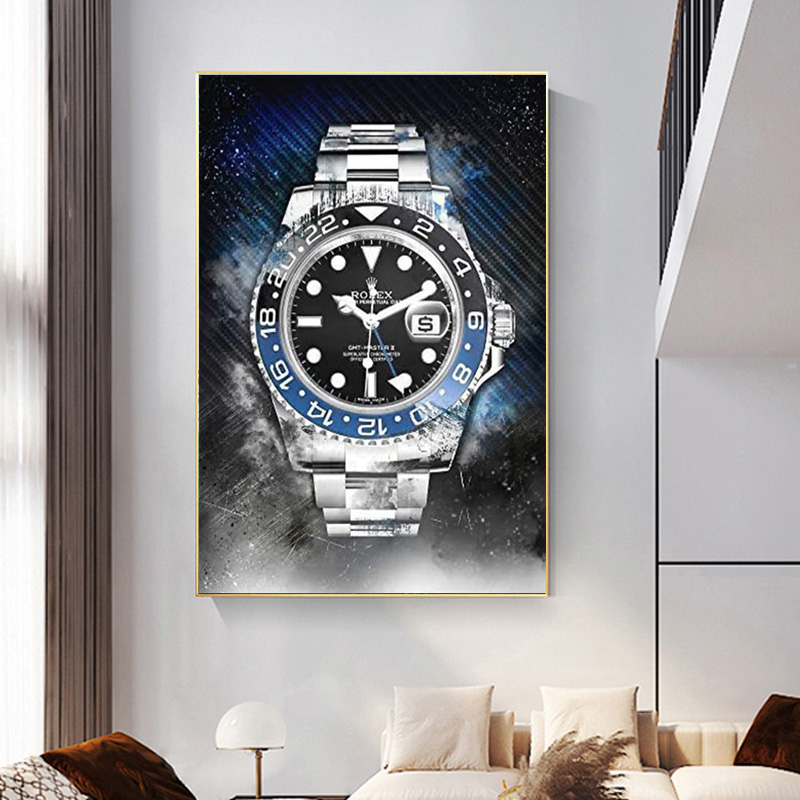 ภาพวาดผ ้ าใบงานศิลปะผนัง HD ศิลปะการพิมพ ์ โปสเตอร ์ นาฬิกา Rolex Modular Wall Art ภาพเหมาะสําหรับห ้ องนอนห ้ องนั ่ งเล ่ นตกแต ่ งบ ้ าน
