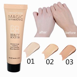 BB Cream, Full-Coverage Foundation&Concealer, Color Correcting Cream,Oil Control Liquid Foundation Long Lasting Waterproof Concealer Face Brighten Base Foundation for All Skin Types - Evens Skin Tone