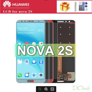 ของแท้ 100% หน้าจอสัมผัสดิจิทัล LCD 6.0 นิ้ว แบบเปลี่ยน สําหรับ Huawei nova 2s nova 2s HWI-AL00 Huawei nova 2s