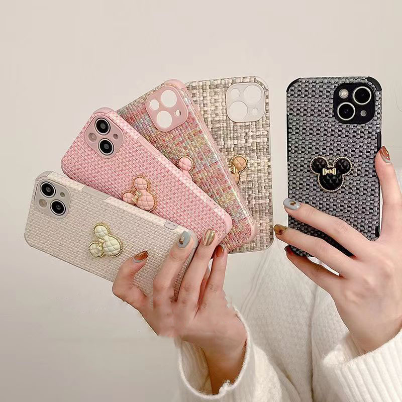 ปลอกสําหรับ Iphone IP 7G 8G SE 7 Plus 8 Plus IP X XR XS Max IP11 IP 11 Pro Max 12 แฟชั่นการ์ตูนโทรศัพท์มือถือกรณีฤดูใบไม้ร่วงและฤดูหนาวทอลายสก๊อตฝาครอบป้องกัน