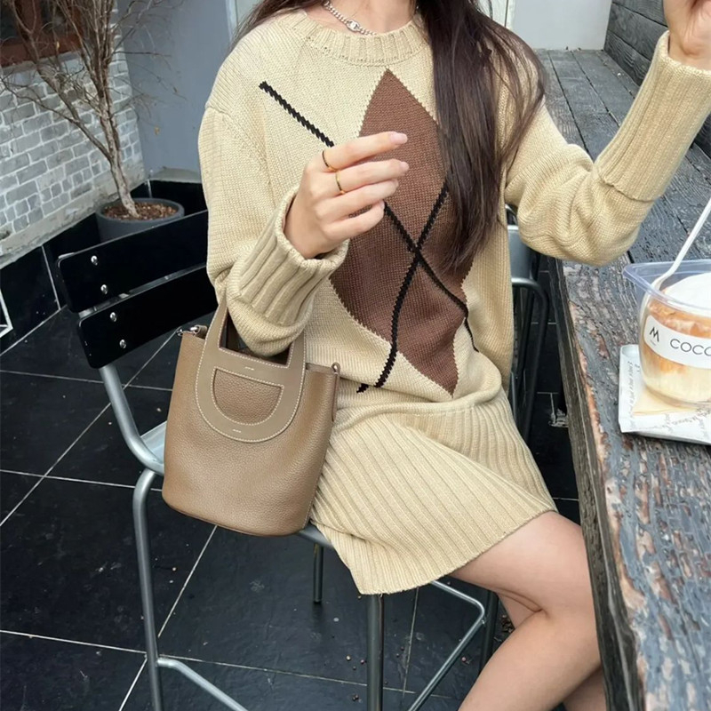 กระเป๋าสะพายไหล่ ทรงกระบอก ใส่จมูกหมู แบบพกพา สําหรับผู้หญิง 2023 - รูปที่ 5