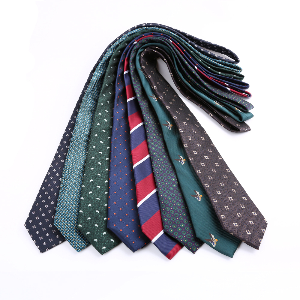 ผู้ขายโรงงาน 8 ซม.ผู้ชายคลาสสิก Tie Cravata Vintage Jacquard ทอลาย Polka Dot เนคไทแฟชั่นธุรกิจ Neckwear คอ Tie Party อุปกรณ์เสริม